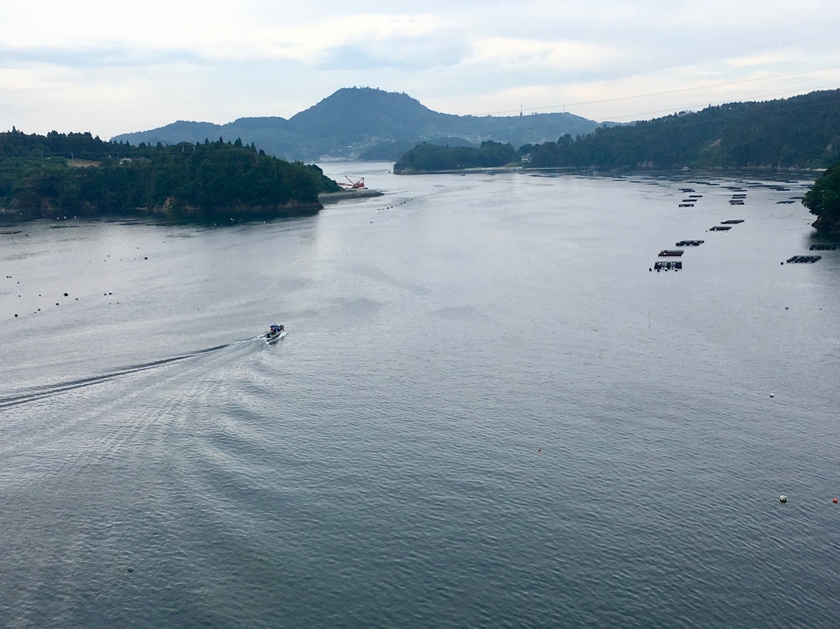 気仙沼大島大橋から望む気仙沼湾