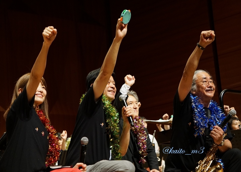 山下まみさんと北瀬佳範さんと栗田博文さんと植松伸夫さんの写真 bra★braでの山下まみさんと北瀬佳範さんと栗田博文さんと植松伸夫さん