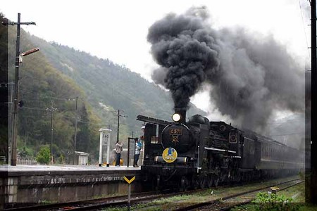 ＳＬやまぐち号 津和野駅 
