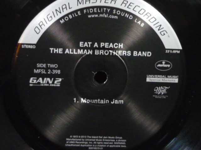 ◾️究極USオリジナル白ラベルプロモ盤■THE ALLMAN BROTHERS ◾️究極USオリジナル白ラベルプロモ盤□THE ALLMAN BROTHERS