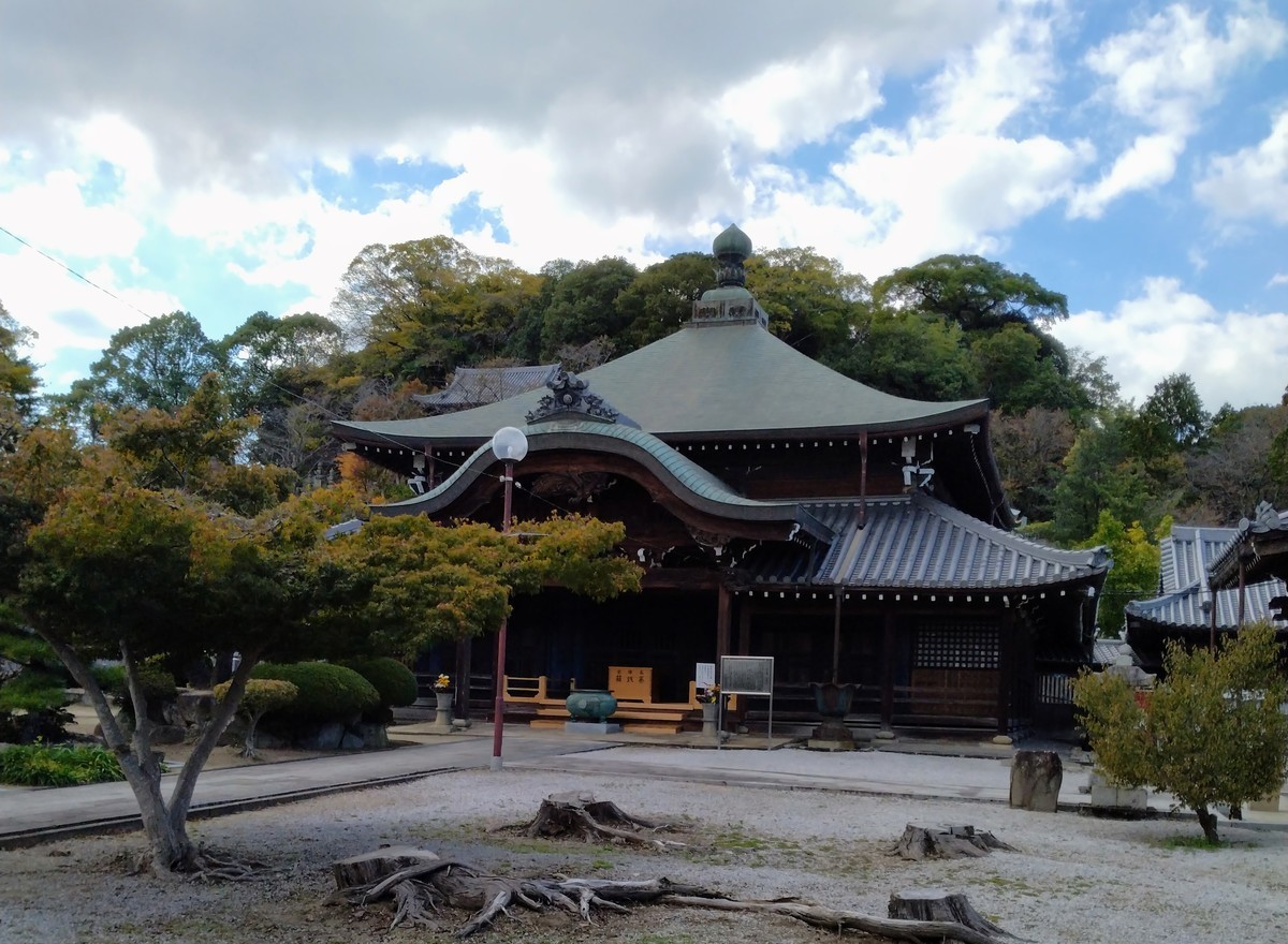 水彩画 仏生山法然寺 夕暮れ 水彩画仏生山法然寺夕暮れ
