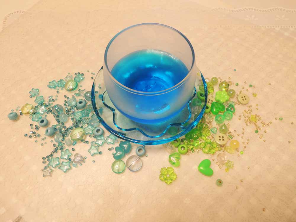 いただきもののブルーキュラソーで