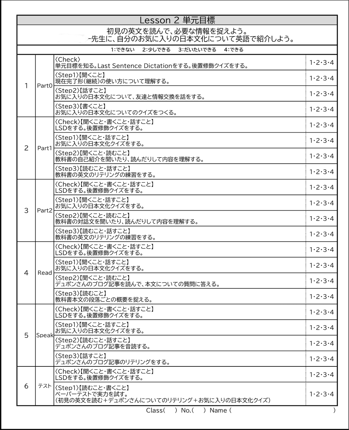 現在完了形 継続 の導入 English Classroom