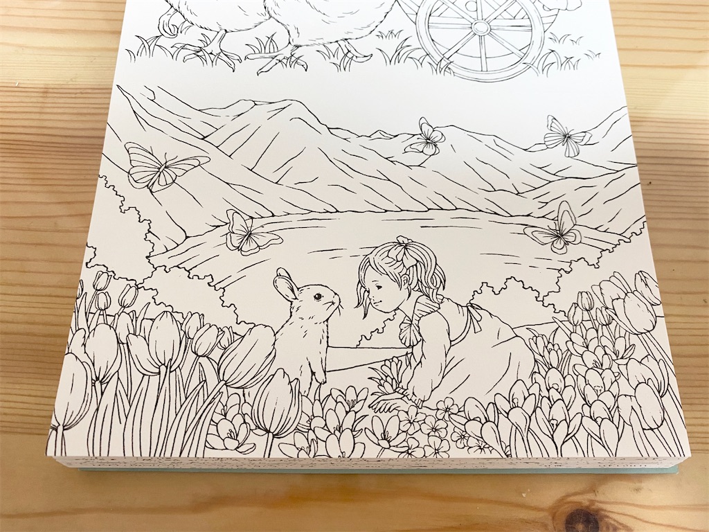大人の塗り絵　「森の少女の物語」