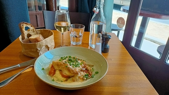 タラの白ワインバターソース