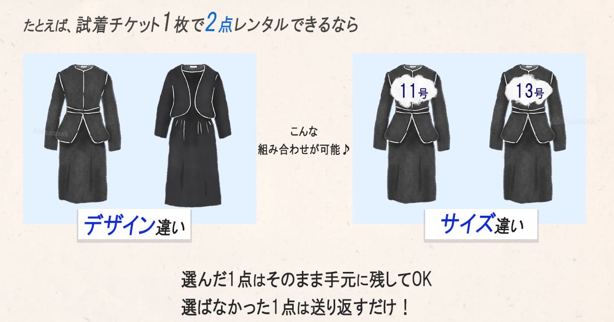 楽天市場　喪服　試着