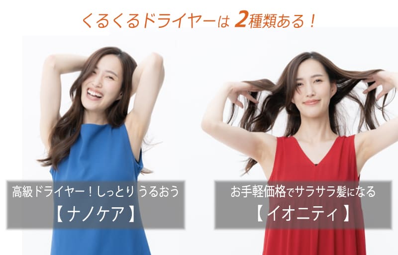 くるくるドライヤー　ナノケア　イオニティ