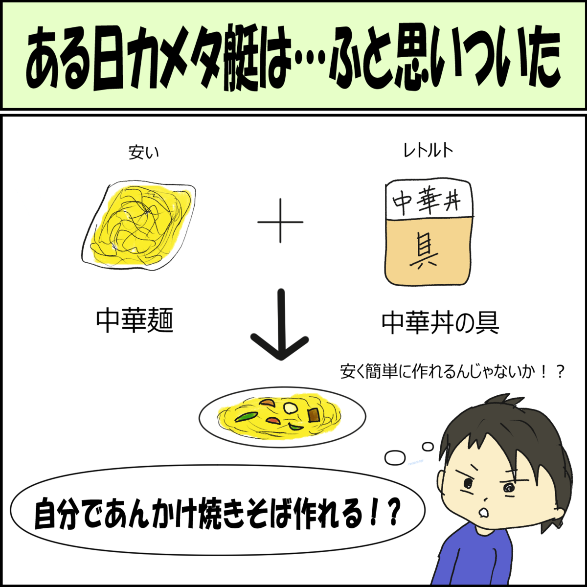 日常漫画 料理の失敗談①