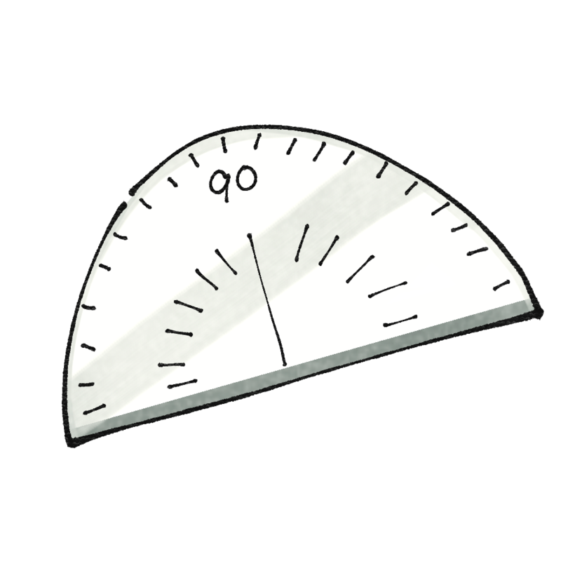 分度器のイラスト メターバ フリーイラスト