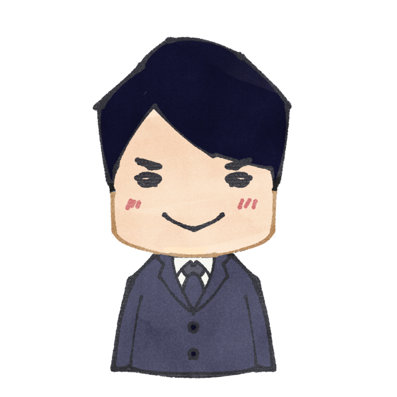 スーツ男性のアイコン5種類 メターバ フリーイラスト