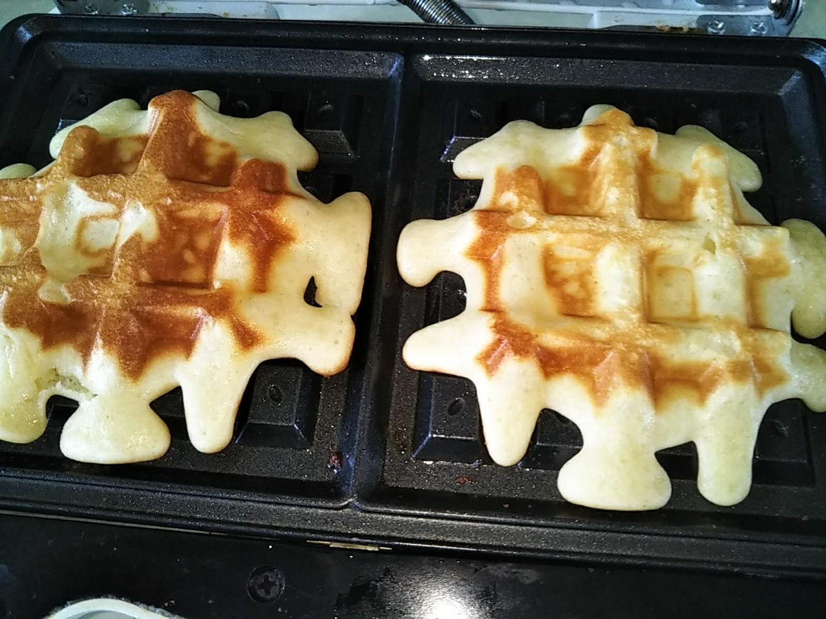 強力粉で作る 絶品ワッフル 保育園で給食を作っています