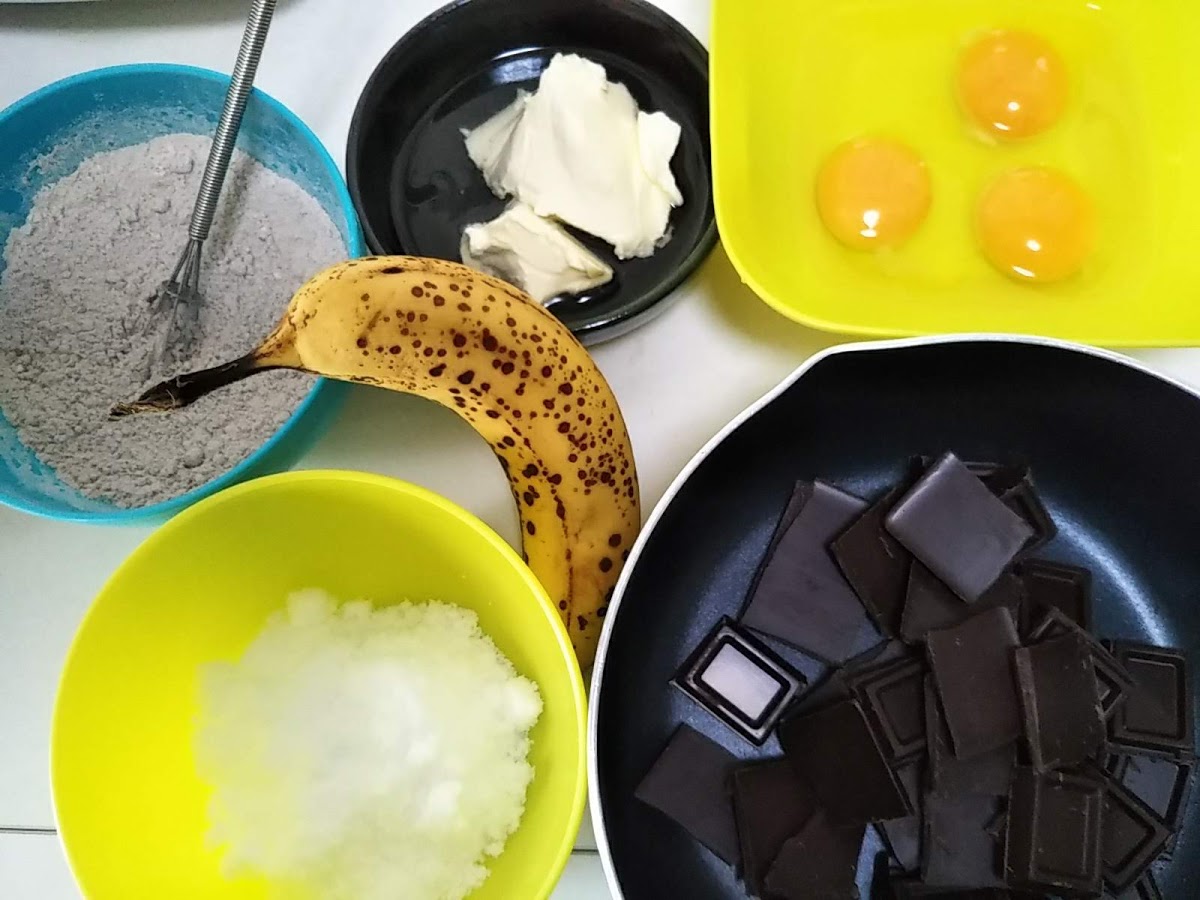 しっとりチョコバナナケーキの作り方 保育園で給食を作っています