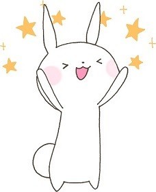 テンション高いうさぎ