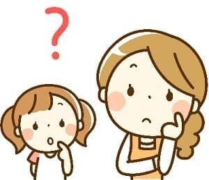 考える母と娘