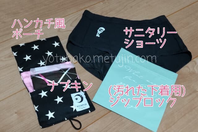 我が家が鞄に入れていた，はじめての生理セット