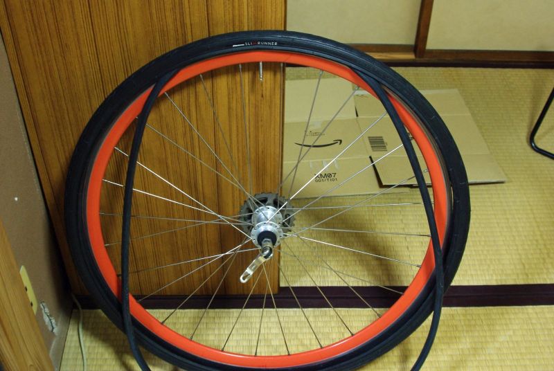 自転車 リム テープ交換 車輪外さず