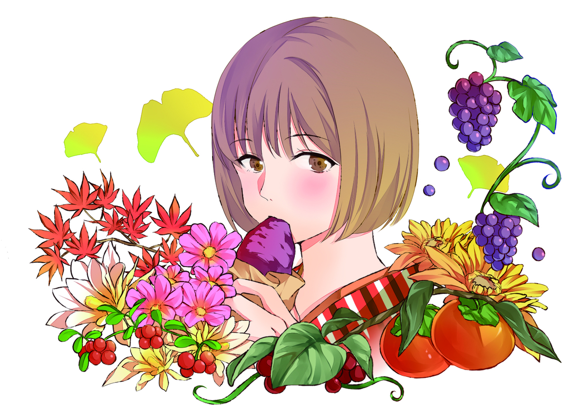 秋の季節感を出したイラストの制作をおねがいします 後編 Mi Yann1 S Blog