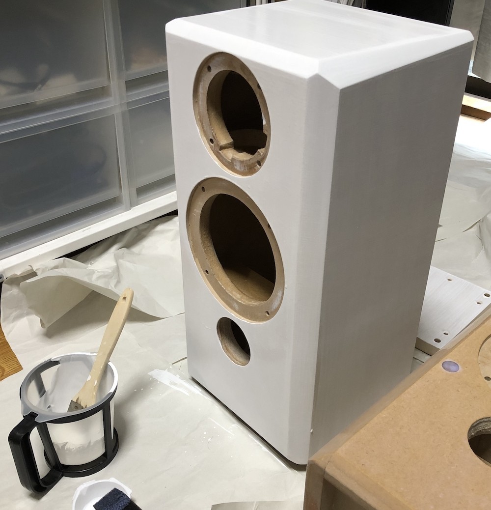 自作2wayスピーカー　パイン集成材エンクロージャー 自作2wayスピーカー パイン集成材エンクロージャー スピーカー