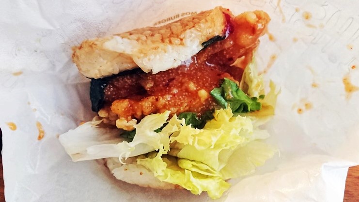 【おススメレビュー】新・音までうまい!モスライスバーガー海老天めんたい味よくばり天めんたい味<海老とかきあげ>の感想