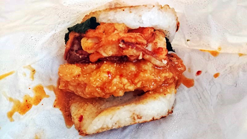 【おススメレビュー】新・音までうまい!モスライスバーガー海老天めんたい味よくばり天めんたい味<海老とかきあげ>の感想
