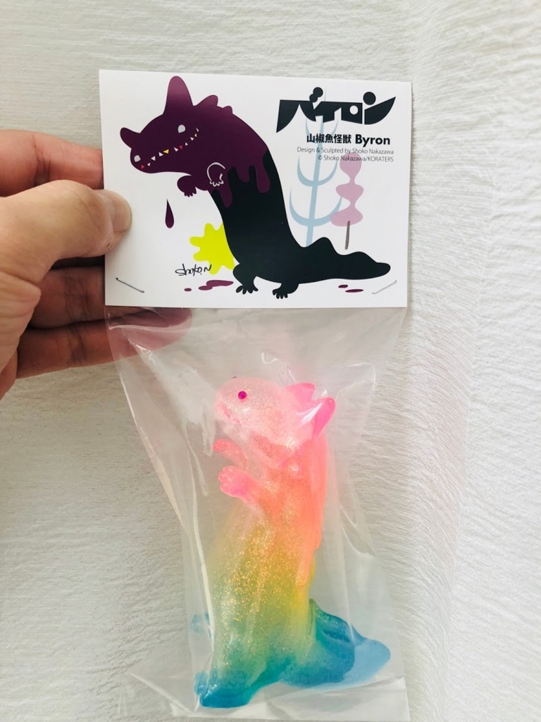 BEAMS - 山椒魚怪獣バイロン　クリアカラー ナカザワショーコによる初夏らしいクリアカラーソフビの第2弾が