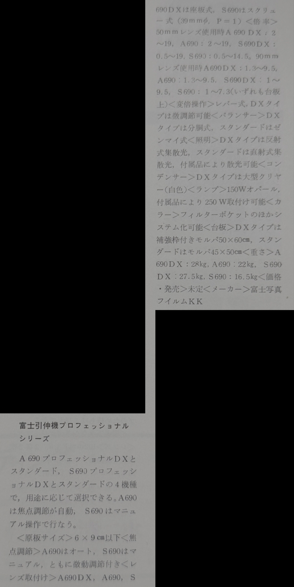 念願の引き伸ばし機 FUJI S690 Professional Deluxe - Anything Goes