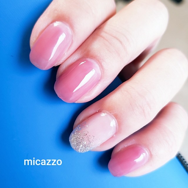 セルフで簡単 大人可愛いシンプルジェルネイル イエベ シンプル ちゅるんネイル ピンク Micazzoのネイル