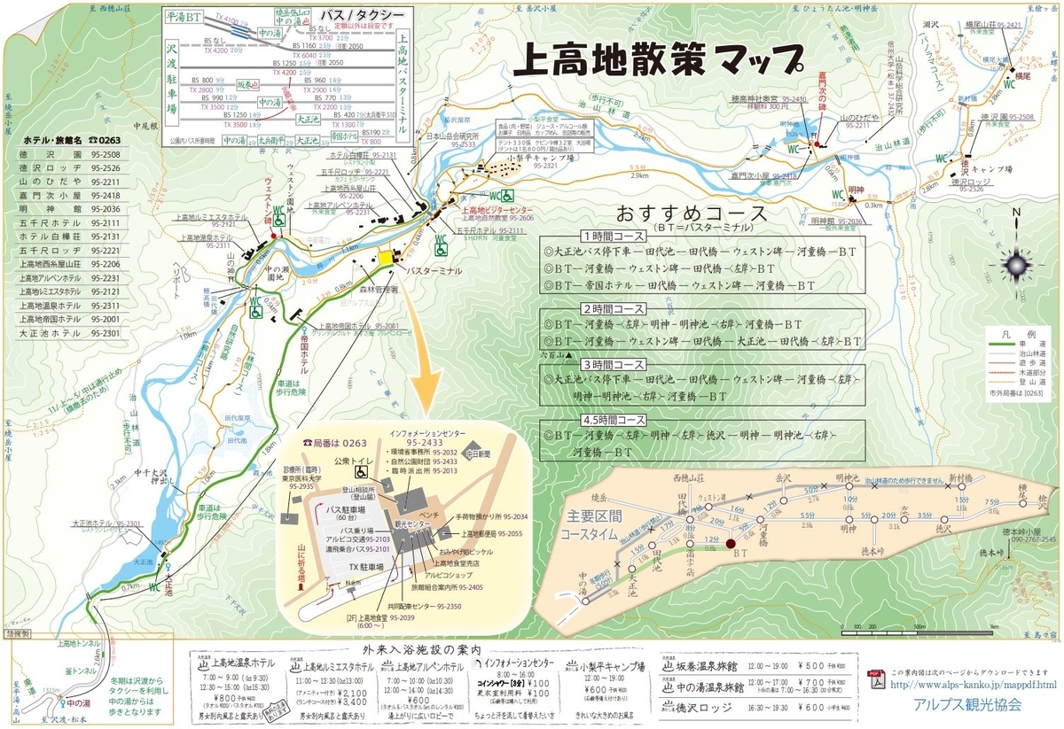 上高地 河童橋 大正池 明神 上高地帝国ホテル 上高地温泉ホテル Traveling 個人旅行を楽しむ