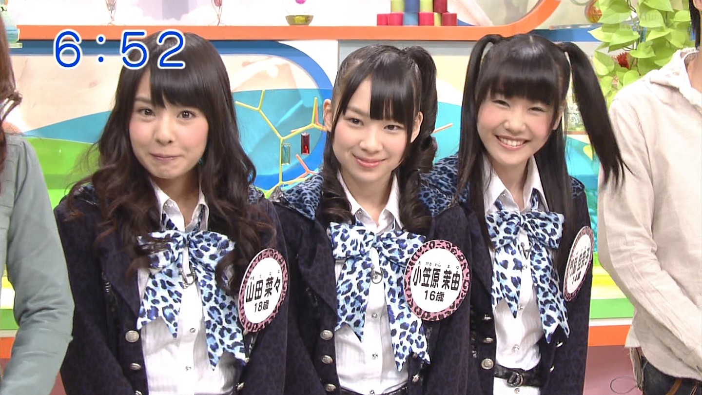 山田菜々,小笠原茉由,門脇佳奈子（NMB48）＠おはよう朝日です - 朝飯前。