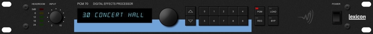 スタジオ系ギタリスト定番ラック機材 ・・・ Lexicon PCM70 - みちのく