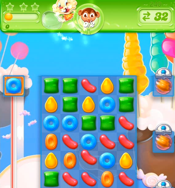 Candy Crush Jelly Saga 攻略 レベル240のコツ 3つ星クリア動画 キャンゼリ Gamer Online