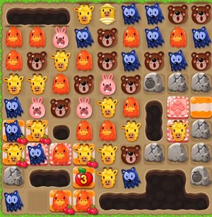 LINE ポコポコ』攻略・ステージ544のコツ＆白花・星花クリア動画