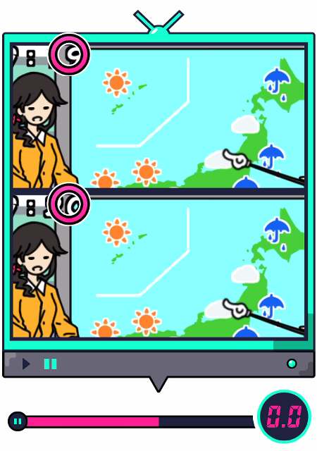アプリ 動く間違い探し 攻略 3 天気予報 問題4の答え うごくマチガイ探し Gamer Online