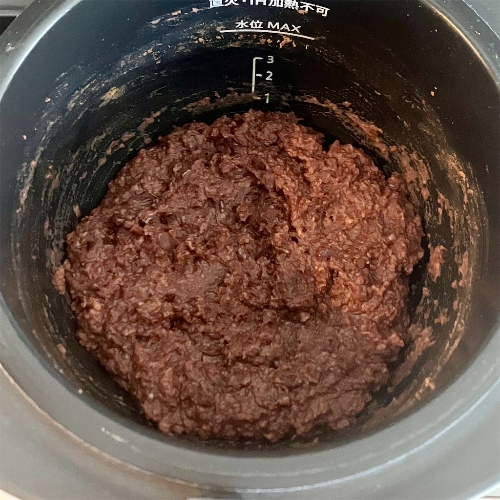 ホットクックで発酵あんこの完成