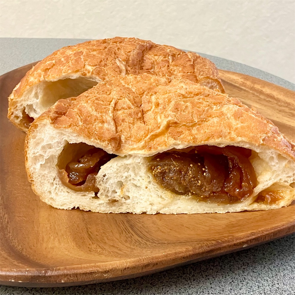 フリュイの断面。煮りんご、いちじく