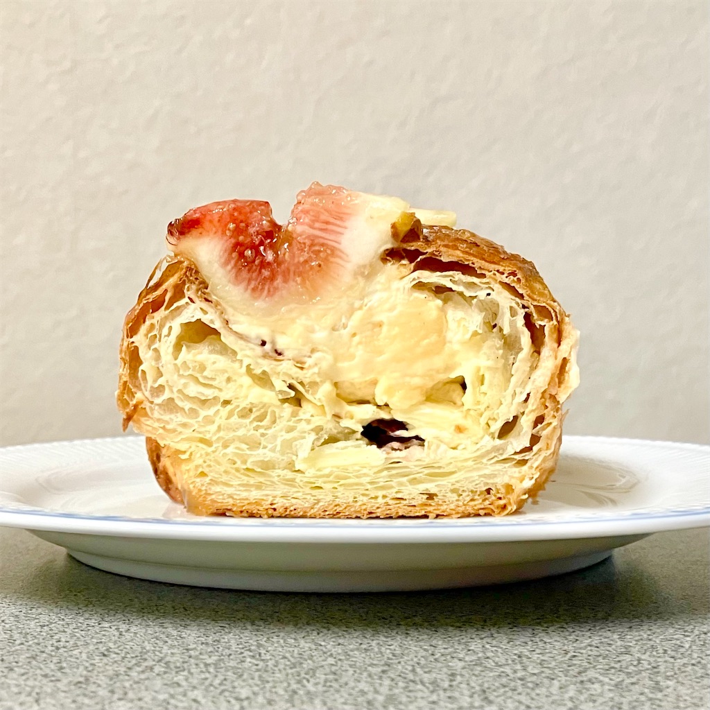 いちじくのクロワッサンの断面