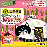 桐灰化学 あずきのチカラ 首肩用 タハテア森のフクロウ限定 100%あずきの天然蒸気で首から背中まで広く温める 1個 約250回