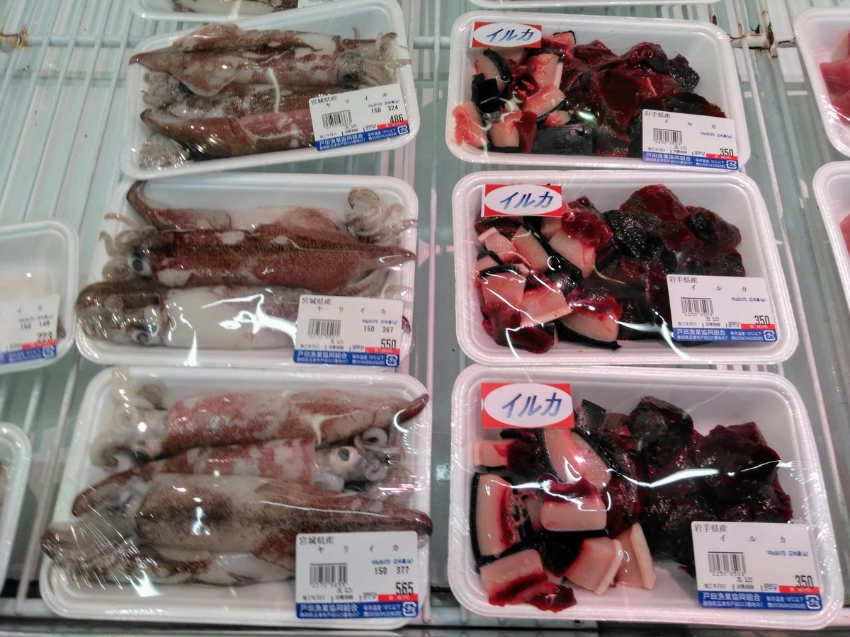 イルカの切り身パック