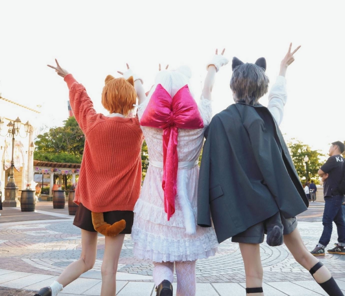 Dハロ仮装2023】おしゃれキャット3兄妹🎀🎹🎨でディズニーシーを