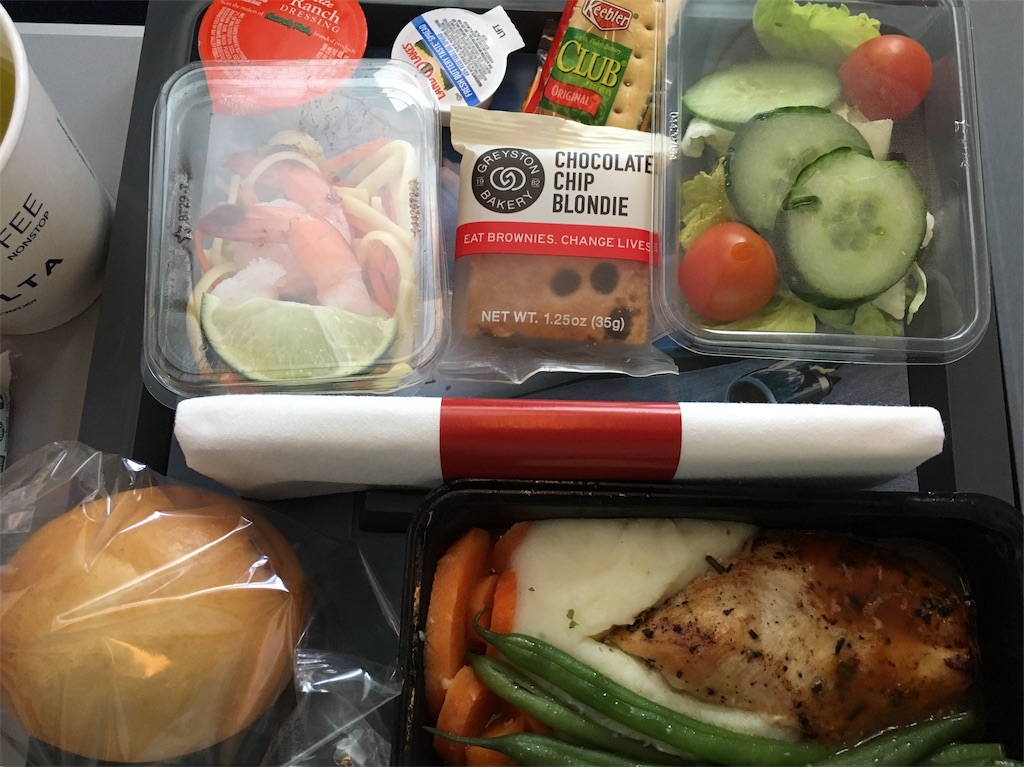 デルタ航空の機内食