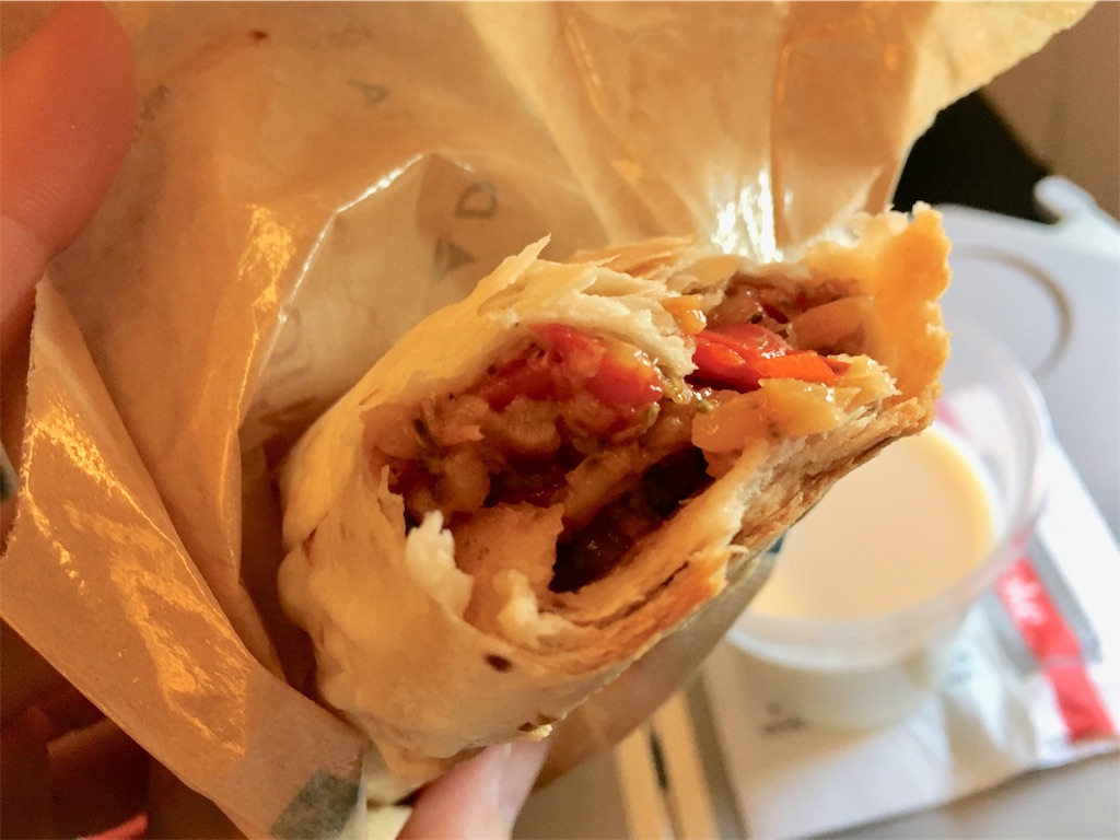 デルタ航空の軽食