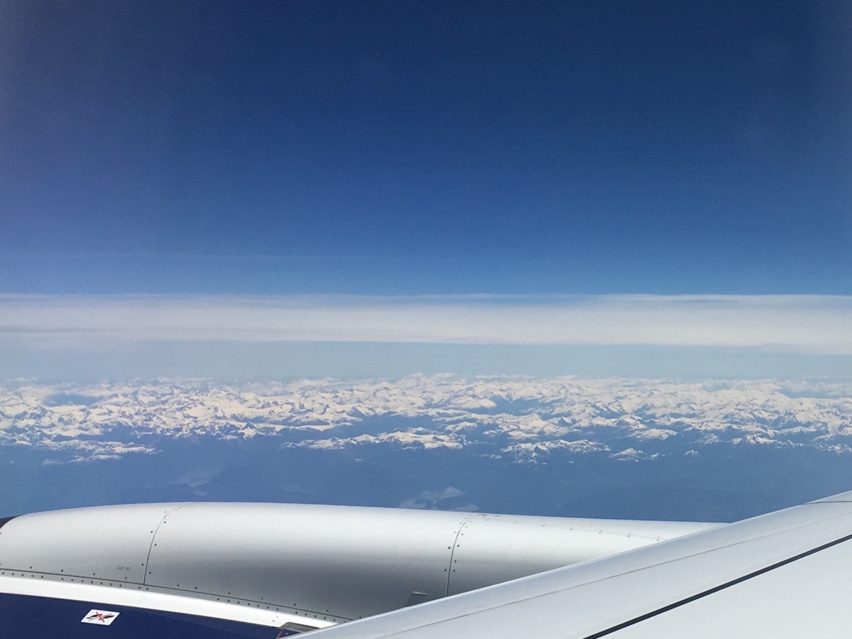 機内からの景色