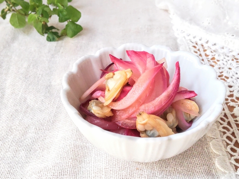 【くすみ肌の処方箋】作り置きに『レッドオニオンとあさりのハニーレモンマリネ』美肌常備菜レシピ 美肌Dish