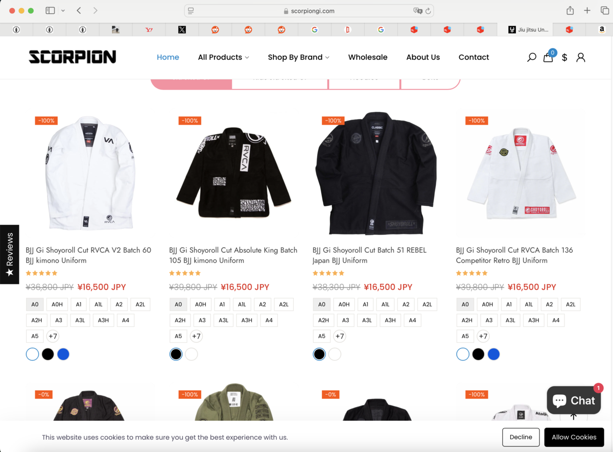 shoyoroll×RVCA×STREET X コラボ道着 A2サイズ - メルカリ shoyoroll×RVCA×STREET X コラボ道着 A2サイズ - メルカリ