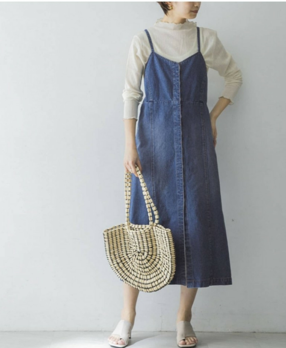 DimMoire ワンピース　ボタン取れ アーバンリサーチのデニムワンピのボタンが勝手に取れるので修正