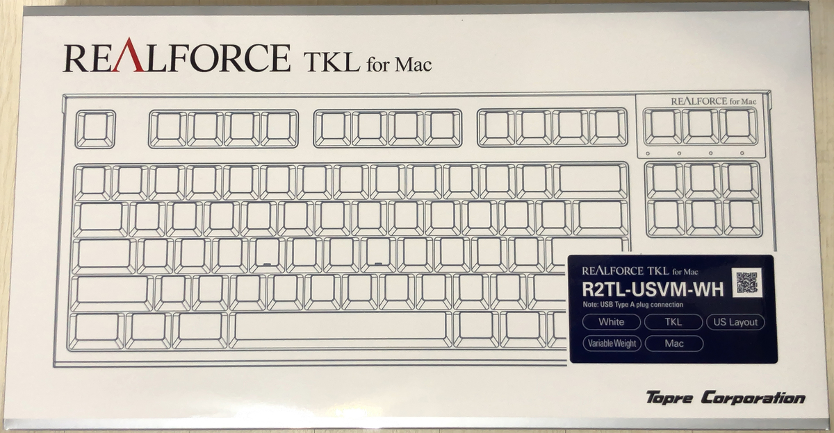 東プレ REALFORCE TKL for Mac (R2TL-JPVM-BK) Topre REALFORCE TKL