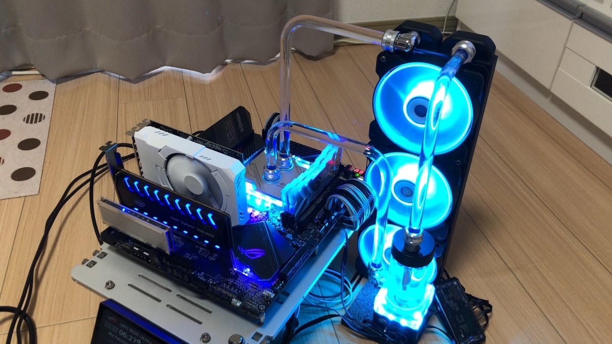 自作PC初め2020 -元旦に本格水冷組んだよ！- - みかん食べながら
