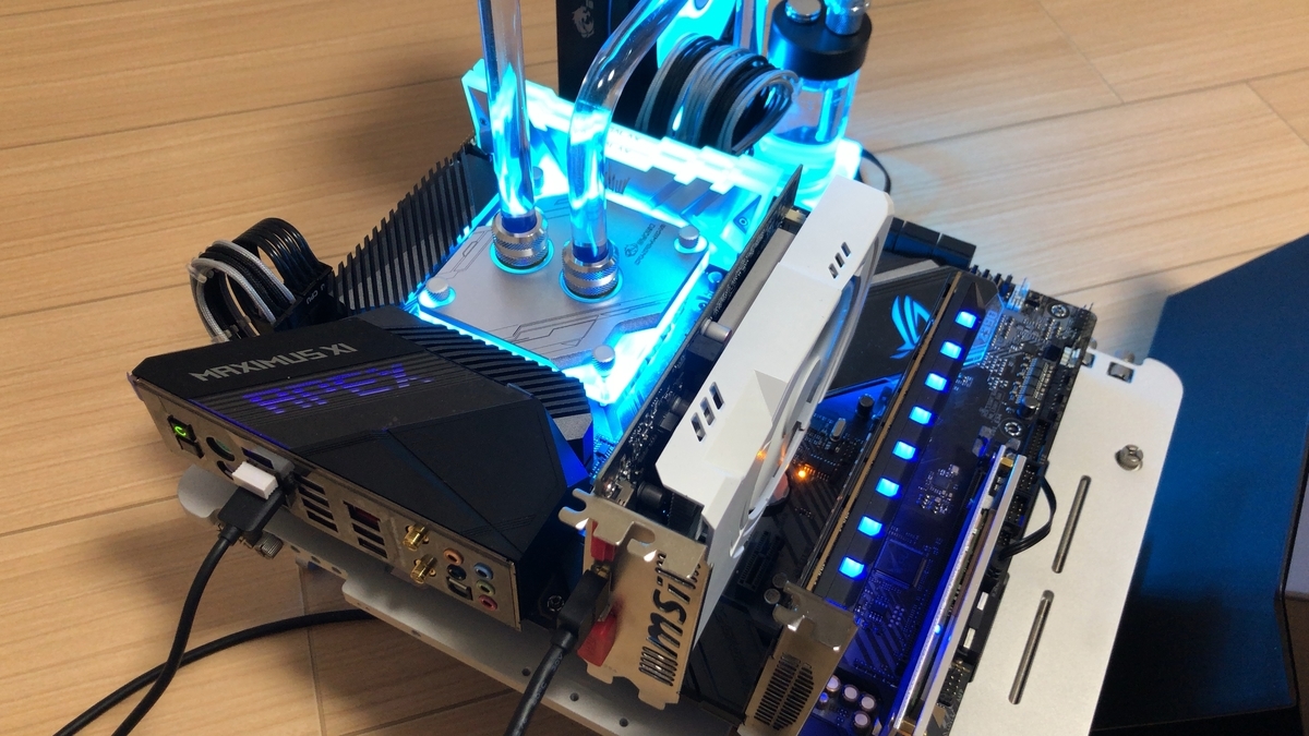 自作PC初め2020 -元旦に本格水冷組んだよ！- - みかん食べながら