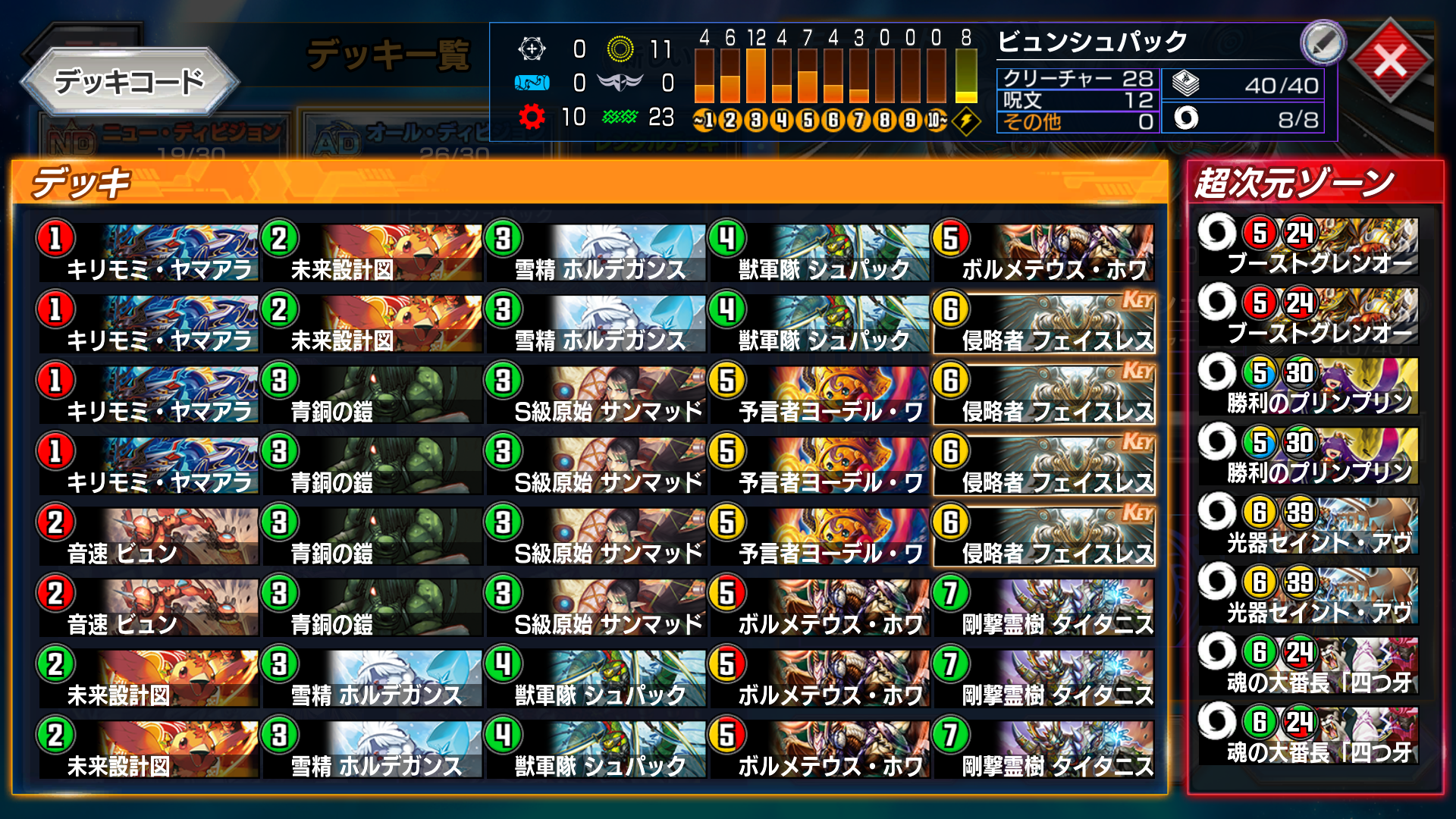 27弾・ミケガモが使ったデッキ【デュエプレ】 - ミケガモのブログ