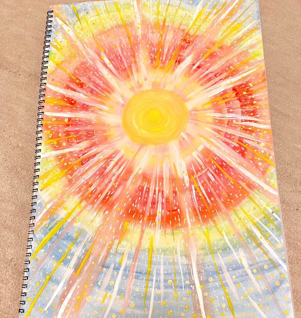 水彩画 kissing the sun - STAY FREE